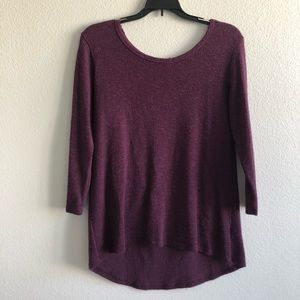 Purple Long-Sleeve Sweater